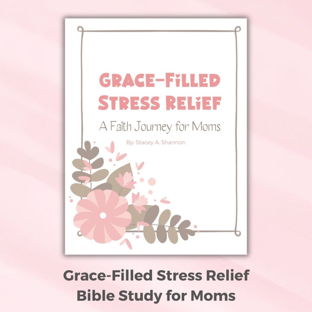 Grace-Filled Stress Relief is simple and straightforward. In just a couple of minutes a day, you can draw closer to God and find His peace and rest in the midst of your hectic mama life.