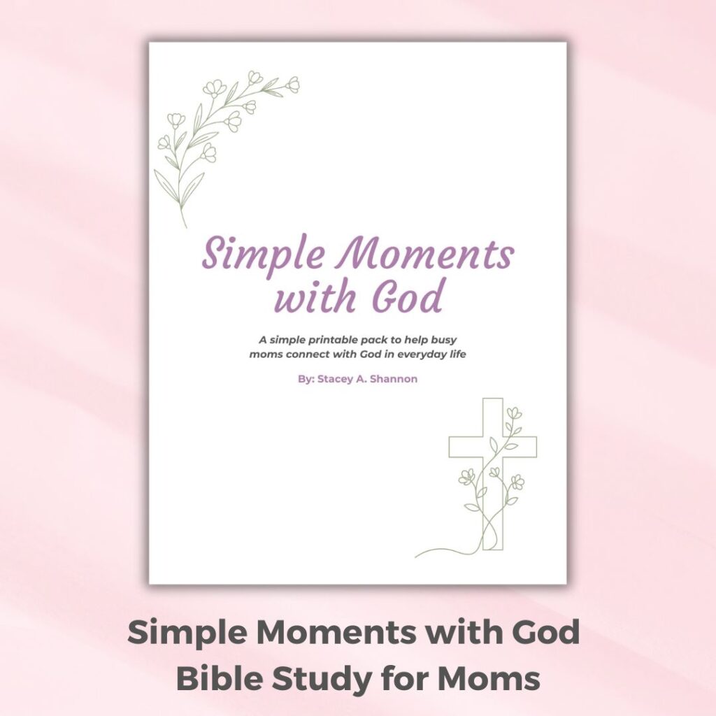 Simple Moments with God is designed to help you focus on noticing God in ordinary moments, talking to Him throughout the day and letting go of the pressure to make faith fit a perfect routine.